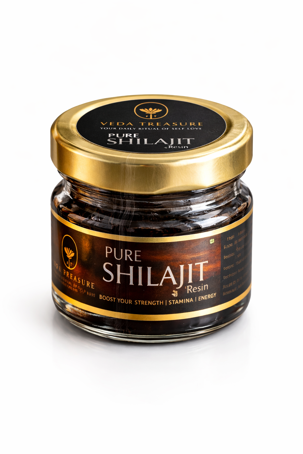 Veda Treasure Pure Shilajit Resin 20g — 70% Fulvic Acid high-altitude Himalayan extract
